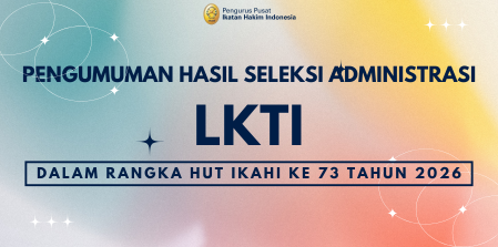 Pengumuman Hasil Seleksi Adminstrasi LKTI Dalam Rangka HUT IKAHI Ke 73 Tahun 2026